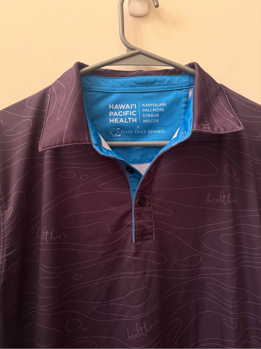Oga Oahu golf apparel s small polo shirt Hawaii pacific health collab